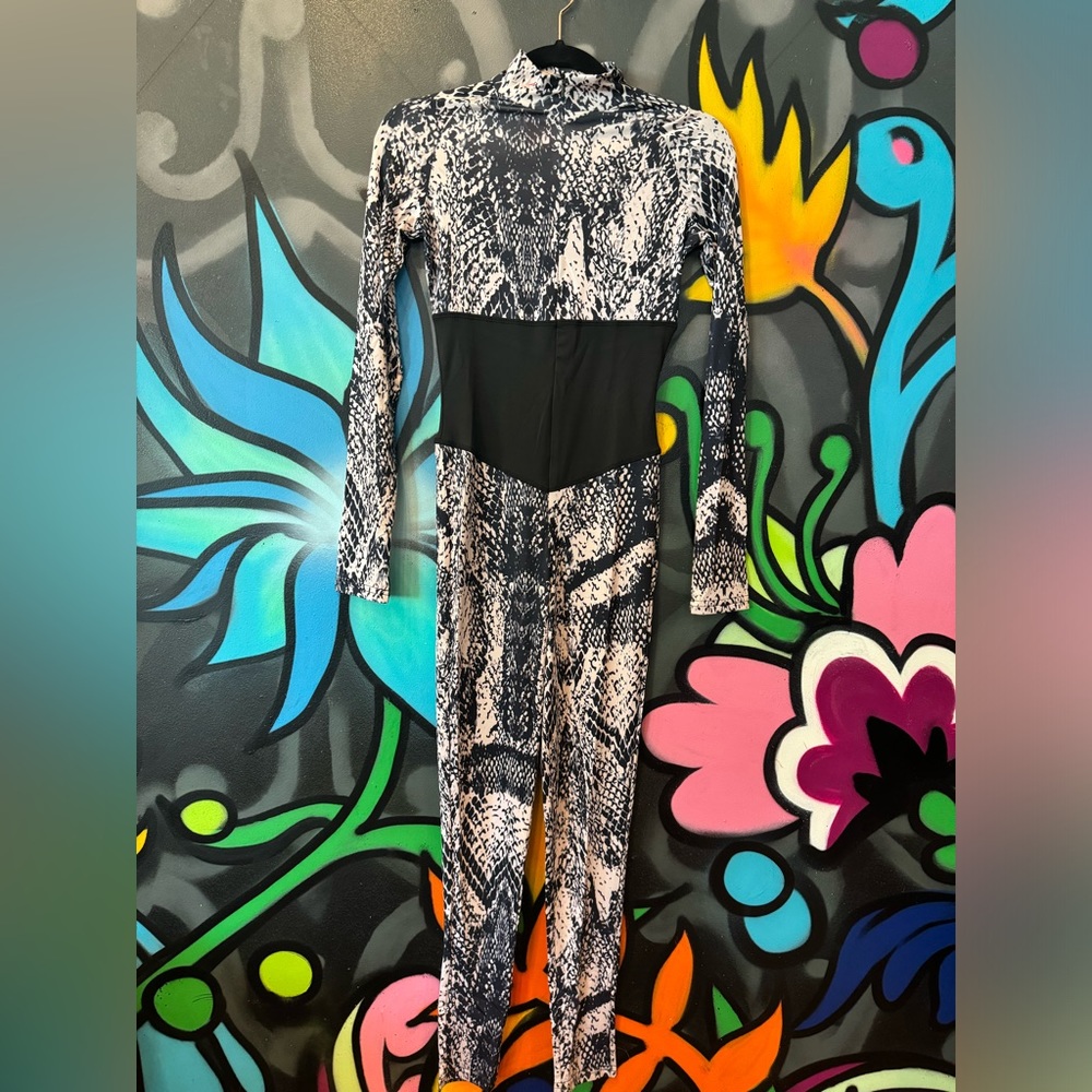 Snakeskin jumpsuit. Super fun!!!
